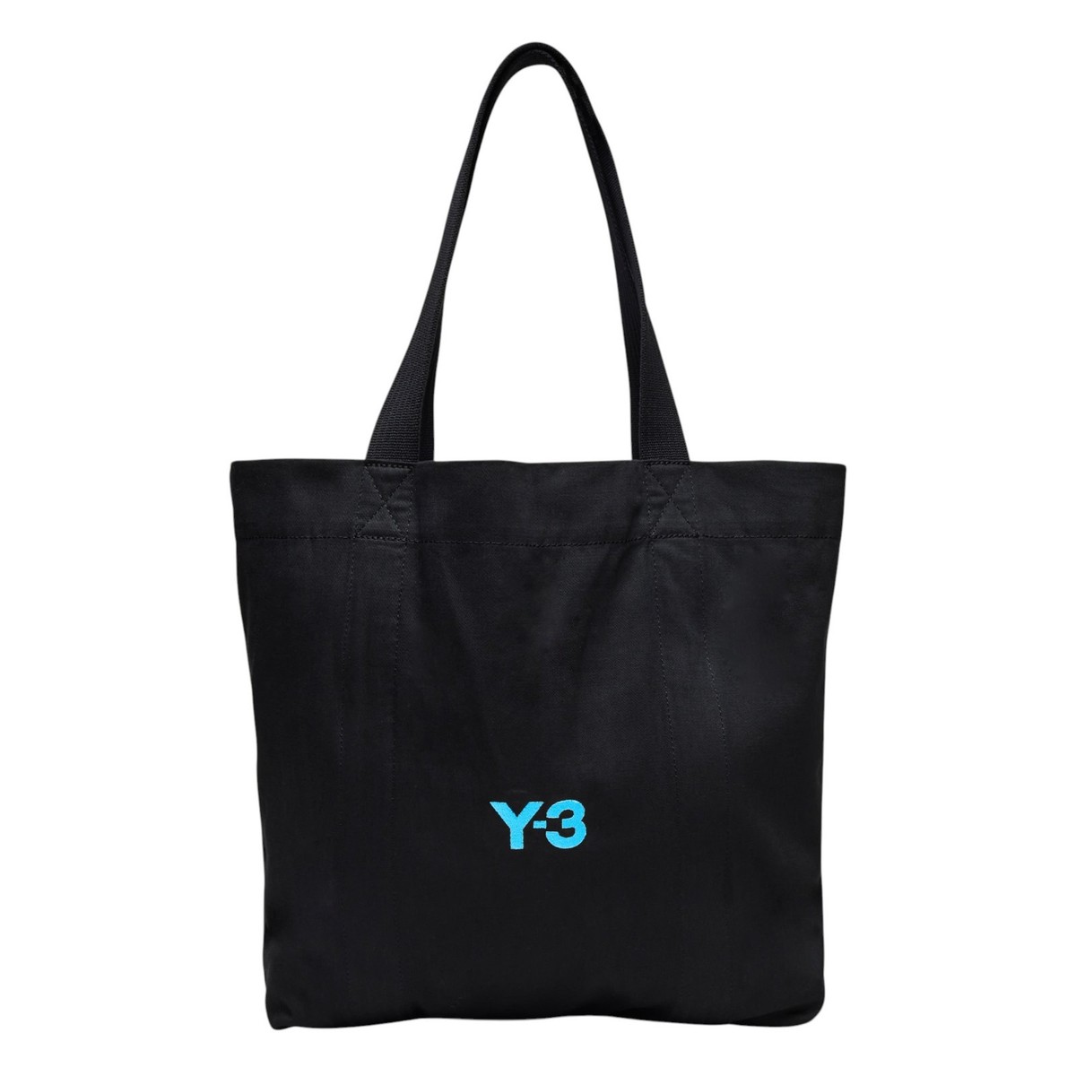 Adidas Y-3 Yohji Yamamoto Black Cyan Soft Cotton Canvas Shoulder