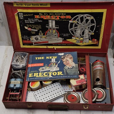 Vintage 1930s The New Erector Set AC Gilbert 8 1/2 Giant Ferris