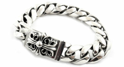 Authentic [Chrome Hearts] KEEPER BOX ID CLASSIC CHAIN BRACELET