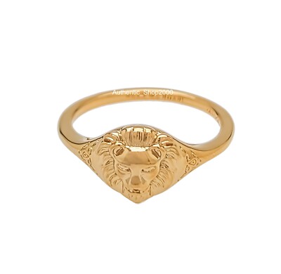NEW 100% PANDORA Gold P Game of Thrones Lannister Lion Signet Ring