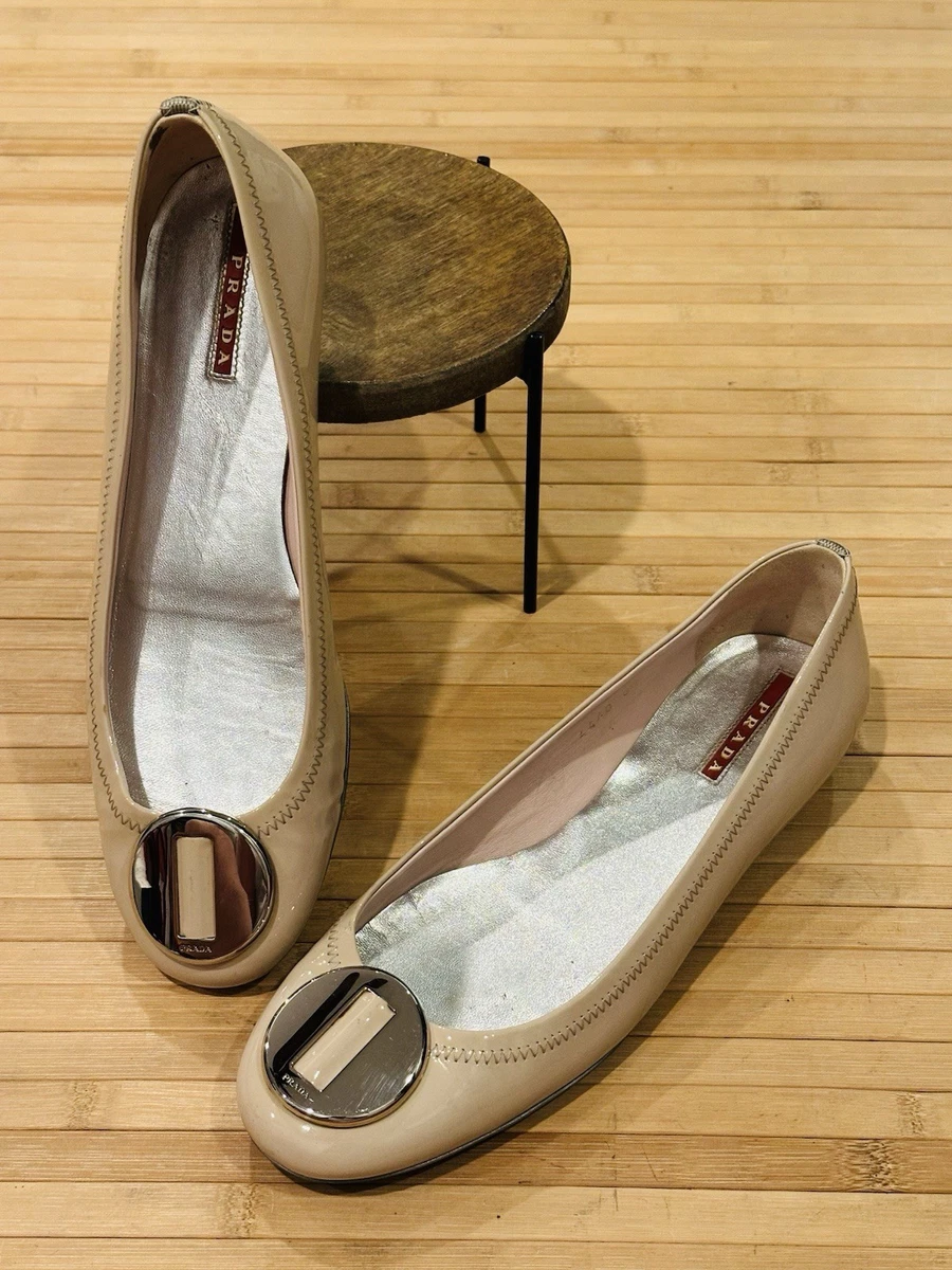 PRADA Buckle Patent Leather Flats for Women for sale | eBay