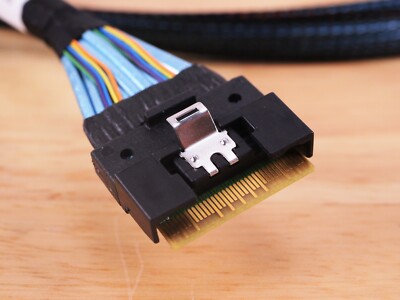 SlimSAS SFF-8654 8i to 2x MiniSAS HD SFF-8643 cable 80cm [CBL