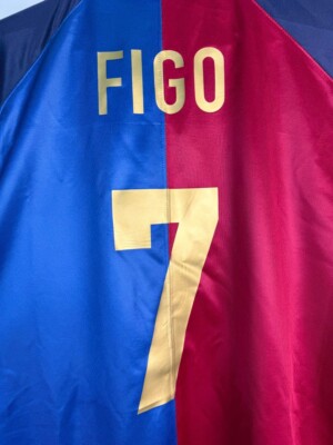 FC Barcelona Figo 1999 2000 Nike Home Centenary Shirt Jersey FIGO