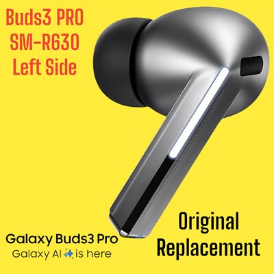Samsung Galaxy Buds3 PRO LEFT Earbud Replacement SILVER SM-R630 | eBay