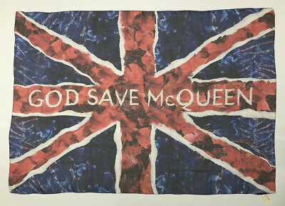 Alexander McQueen S/S 2011 'God Save McQueen' Union Jack Scarf | eBay