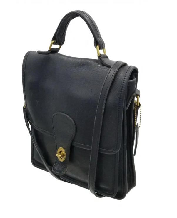 Coach Vintage Black J23-5130 Station Leather Crossbody With