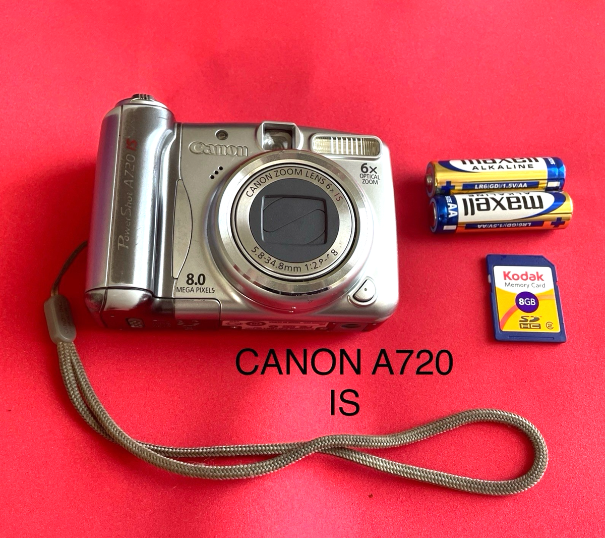 GENUINE Canon PowerShot A720 IS Digital Camera 8.0 MP 6x Optical