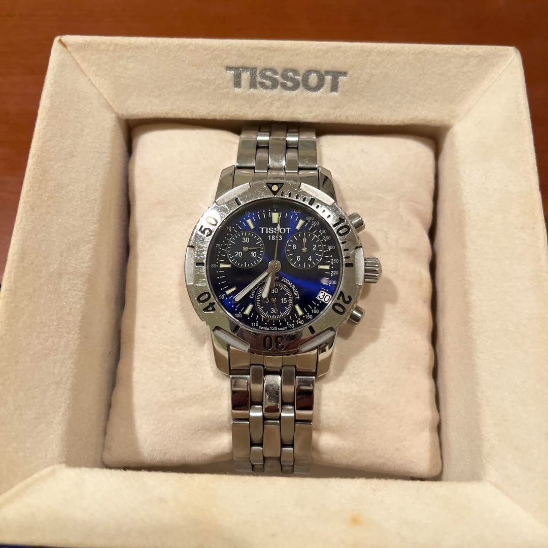 Tissot PRS200 Chronograph Black Dial Men's Watch With Box | eBay