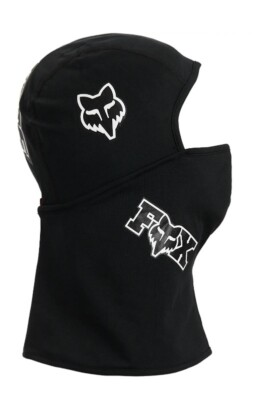 FW23 SUPREME FOX RACING LIGHTWEIGHT BALACLAVA WHITE BLACK COLOR