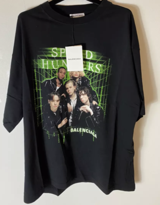 Balenciaga Speed hunter logo T-shirt Oversized TEE LAVE NOIR Black