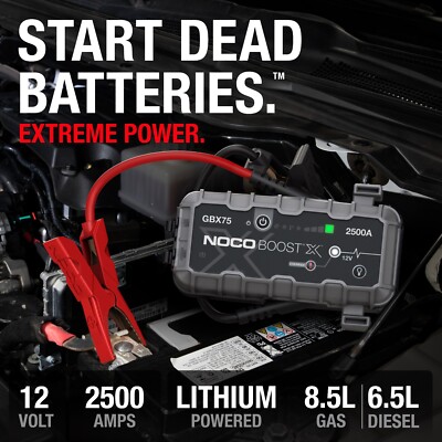 NOCO Boost X GBX75 2500A 12V UltraSafe Portable Lithium Battery