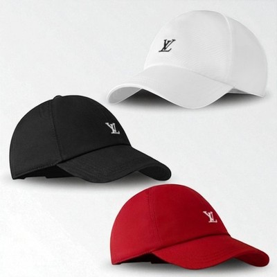 NEW Louis Vuitton Monogram Cap League Unisex White Black Red