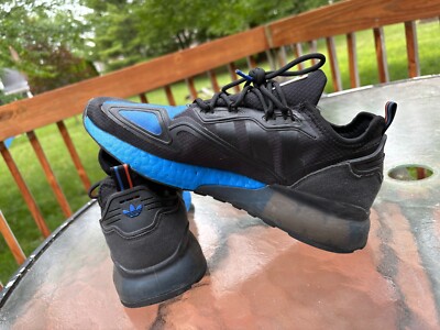Adidas ZX 2K NASA Mens Running Shoes FX7029 Black Blue Size 9.5 | eBay