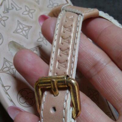 LOUIS VUITTON Monogram Leather Flip-Flop Flat WMNS Sandal w/Box