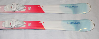 NEW HEAD Skis 147cm Joy easy + JRS 7.5 GW size adjustable Bindings
