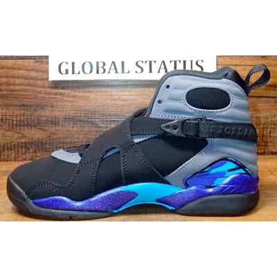 2015 NIKE AIR JORDAN 8 VIII RETRO AQUA BLACK YOUTH SZ 4.5Y