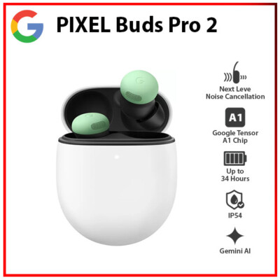 Google Pixel Buds Pro 2 WINTERGREEN Active Noise Cancellation