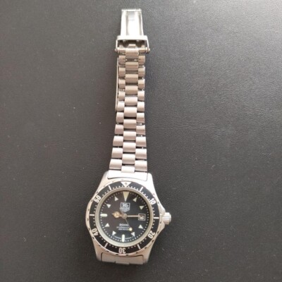 TAG Heuer 2000 Professional 973.015 Quartz Date Black Dial Women's