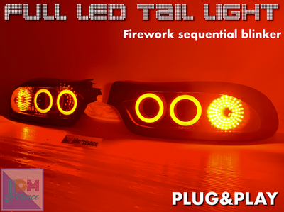 JDM Mazda RX-7 FD3S Full LED tail light Sequential blinker OEM RX7