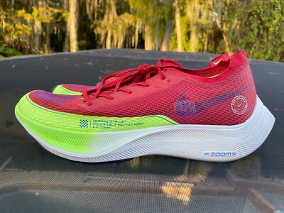 New Nike ZoomX Vaporfly Next% 2 Red Clay Ghost Green Size 15