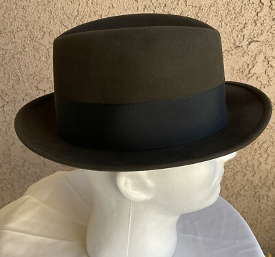 Royal Stetson Brown Fedora Hat Size 7 Vintage Schreiner's