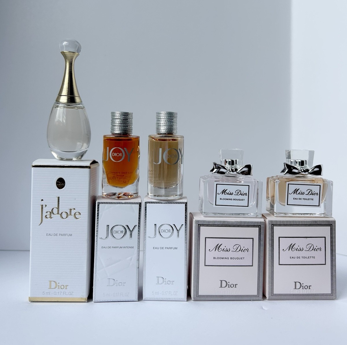 Dior J'adore & Joy & Miss Dior 5pc Mini Perfume Set | eBay