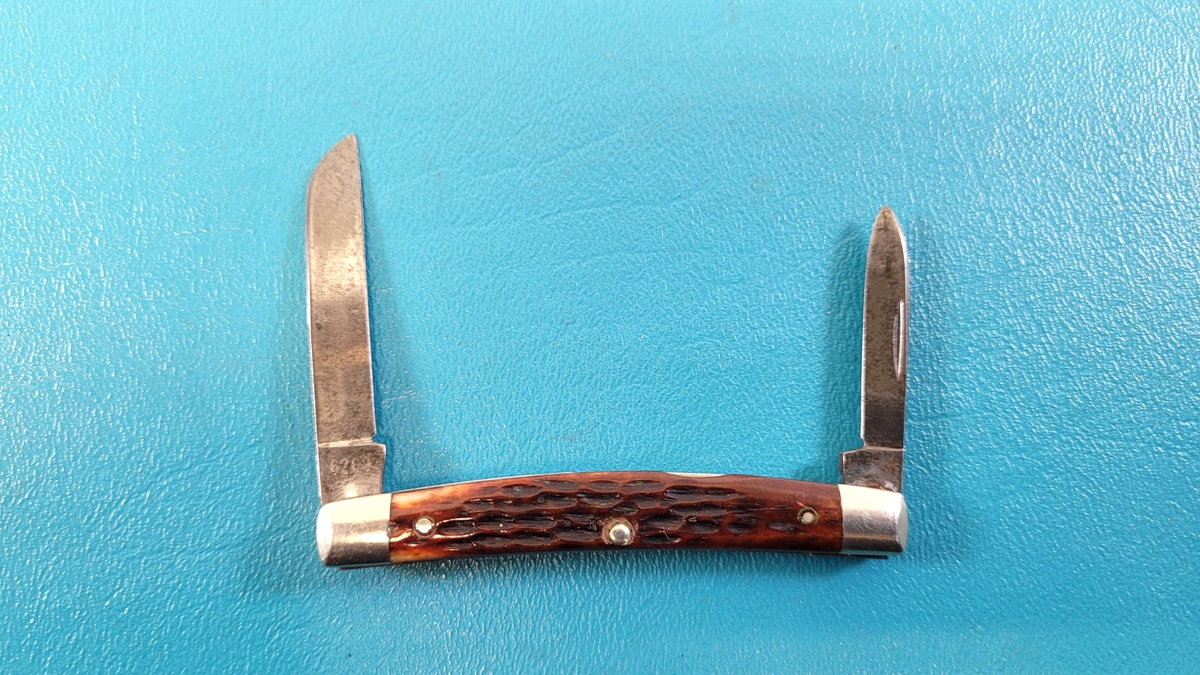 Vintage CASE XX 6269 Folding Pocket Knife Jigged Bone 1940-1965