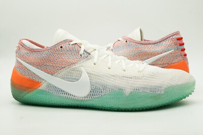 NIKE KOBE AD NXT 360 USED SIZE 15 WHITE TEAL ORANGE MULTI-COLOR