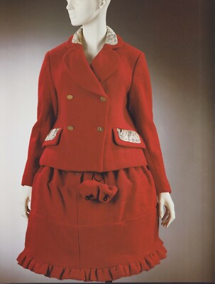 VIVIENNE WESTWOOD 1987 Leopard trimmed red Princess Jacket