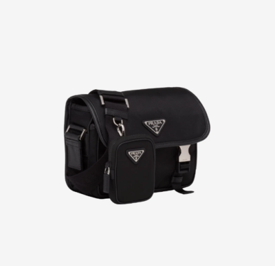 Prada Re-Nylon and Saffiano Leather Shoulder Bag 2VD034-2DMH-F0002