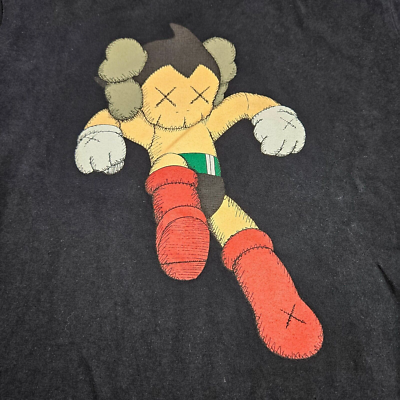 OriginaFake Kaws Tezuka Productions Astro Boy Black Tee Shirt 3