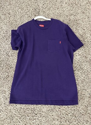 Supreme Small Box Logo Medium Short Sleeve Tee Purple Size M | eBay
