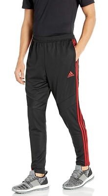 NWT Adidas Men's M Tiro 19 Black Scarlet Red Training Soccer Track