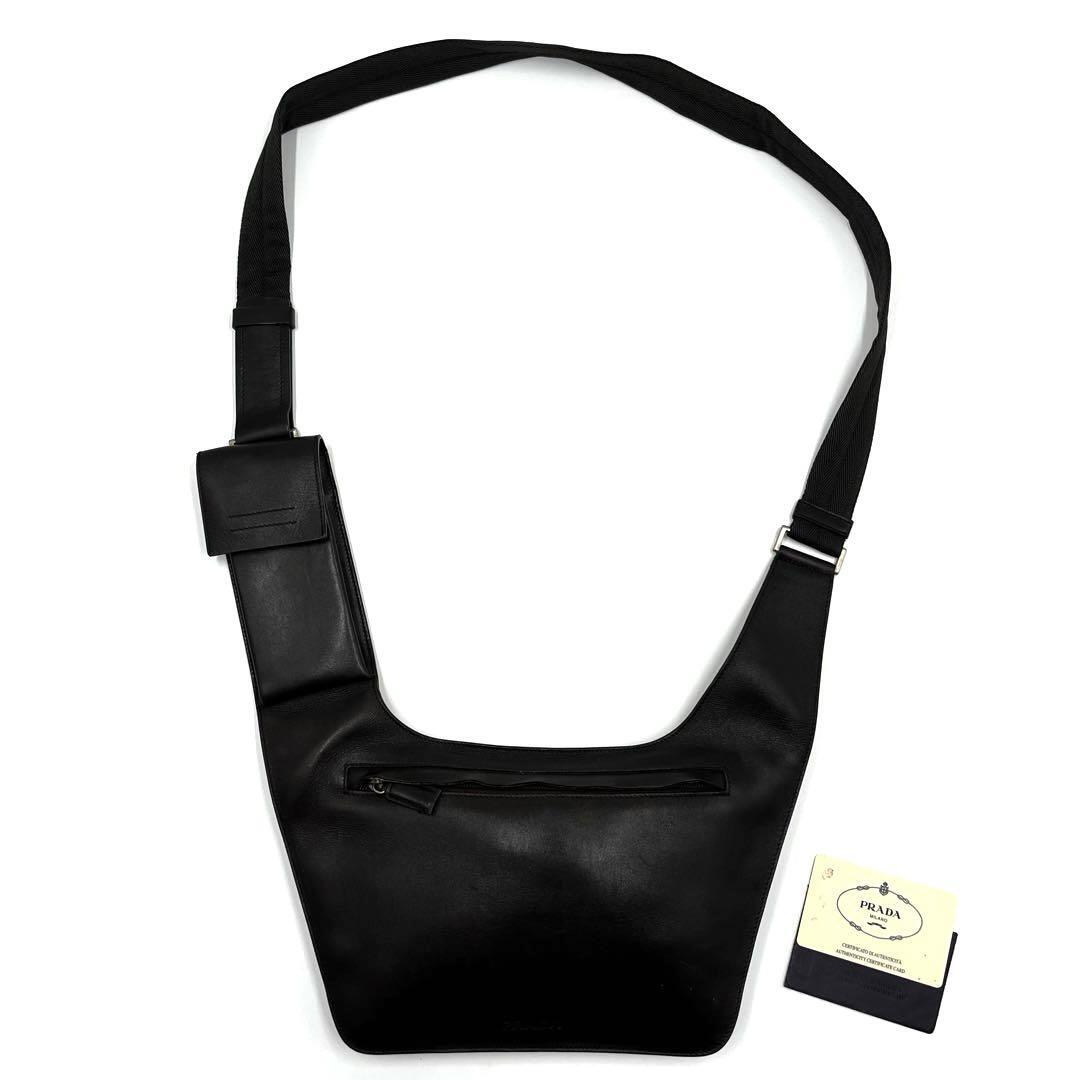 1999ss PRADA プラダ ボディバッグ 黒 ナイロン