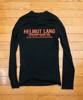 Helmut Lang 2003 Limited Edition Halloween Longsleeve T-shirt | eBay