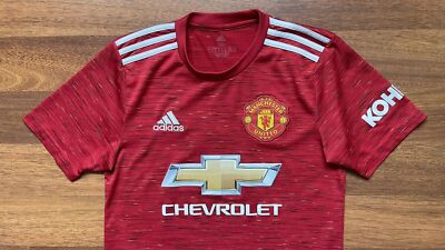 MANCHESTER UNITED ADIDAS 2020/2021 FOOTBALL JERSEY #7 CAVANI SIZE