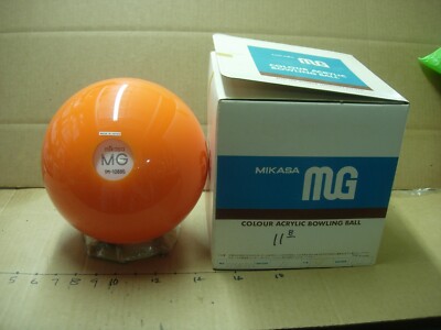 885g9 11 lb 8oz undrilled TW 3 Mikasa MG Colour Acrylic Orange
