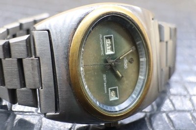 Vintage Zodiac SST 36000 Automatic Swiss Men's Watch Day-Date