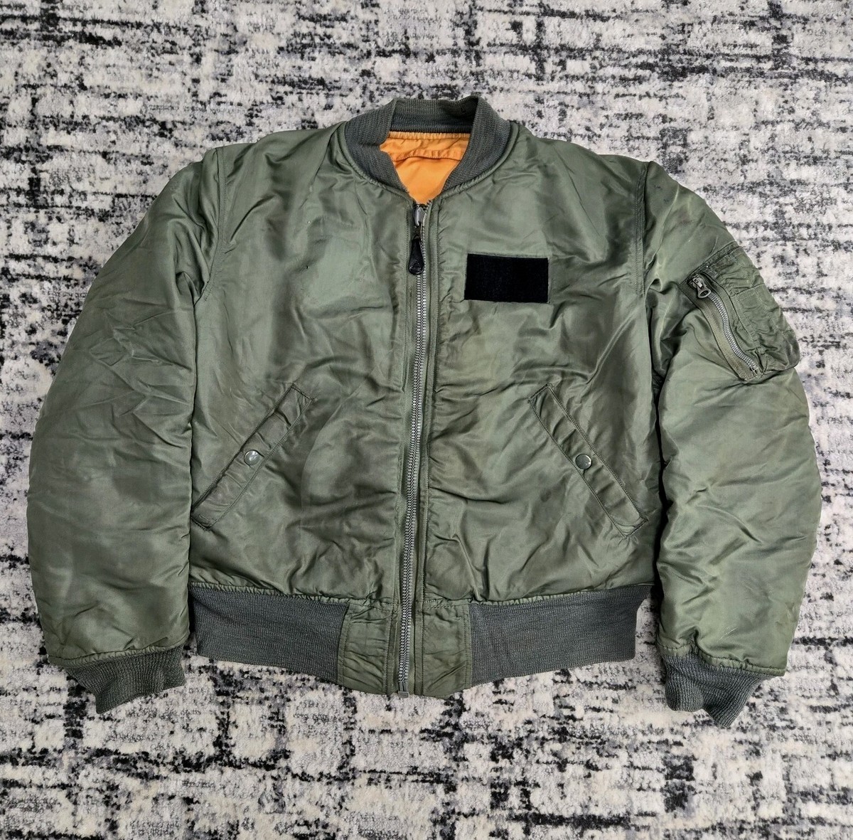 60s USAF MA-1 Flight Jacket Flying Small Alpha Industries OG