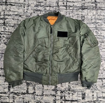 60s USAF MA-1 Flight Jacket Flying Small Alpha Industries OG