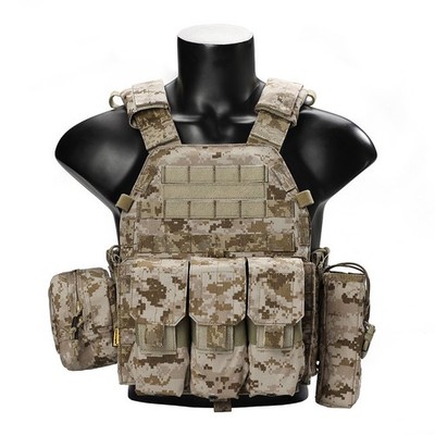 Emersongear LBT6094A Plate Carrier Tactical Vest 3 Pouches Body