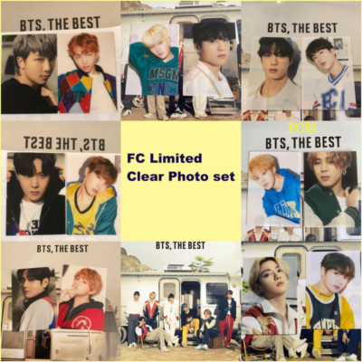 BTS THE BEST Japan FC Limited 1st Edition Clear Photo card set | eBay