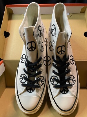 Converse Chuck 70 High Unleash Peace - Egret Black 167912C Size 9