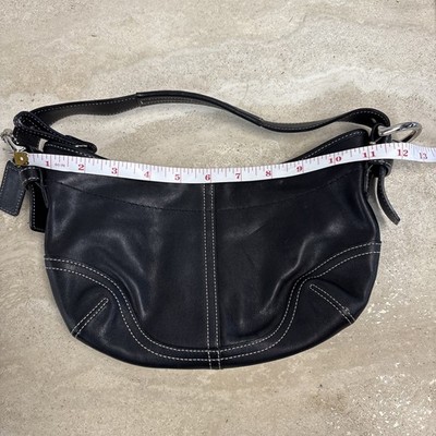 Coach Black Leather Y2K Mini Soho Hobo Shoulder Bag Purse #9541 | eBay