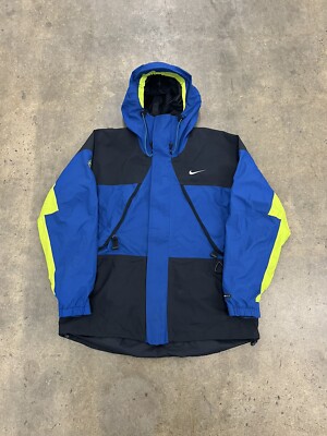 Vintage Nike ACG Jacket Storm Fit Anorak 90s Blue Volt Mens Medium
