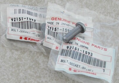 92151-1593 Kawasaki Socket Bolt 8x25 (set of 3) for ZR750 ZX-7 ZR