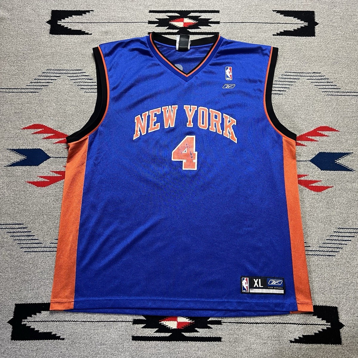 Vintage New York Knicks Reebok NBA Jersey #4 Nate Robinson Mens