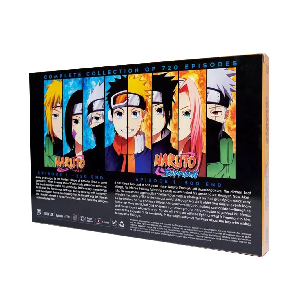 Anime DVD Naruto Shippuden Complete Boxset DVD 1-720 Episodes