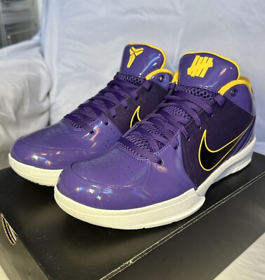 Size 10 - Nike Kobe 4 Protro x Undefeated Court Purple Lakers 2019