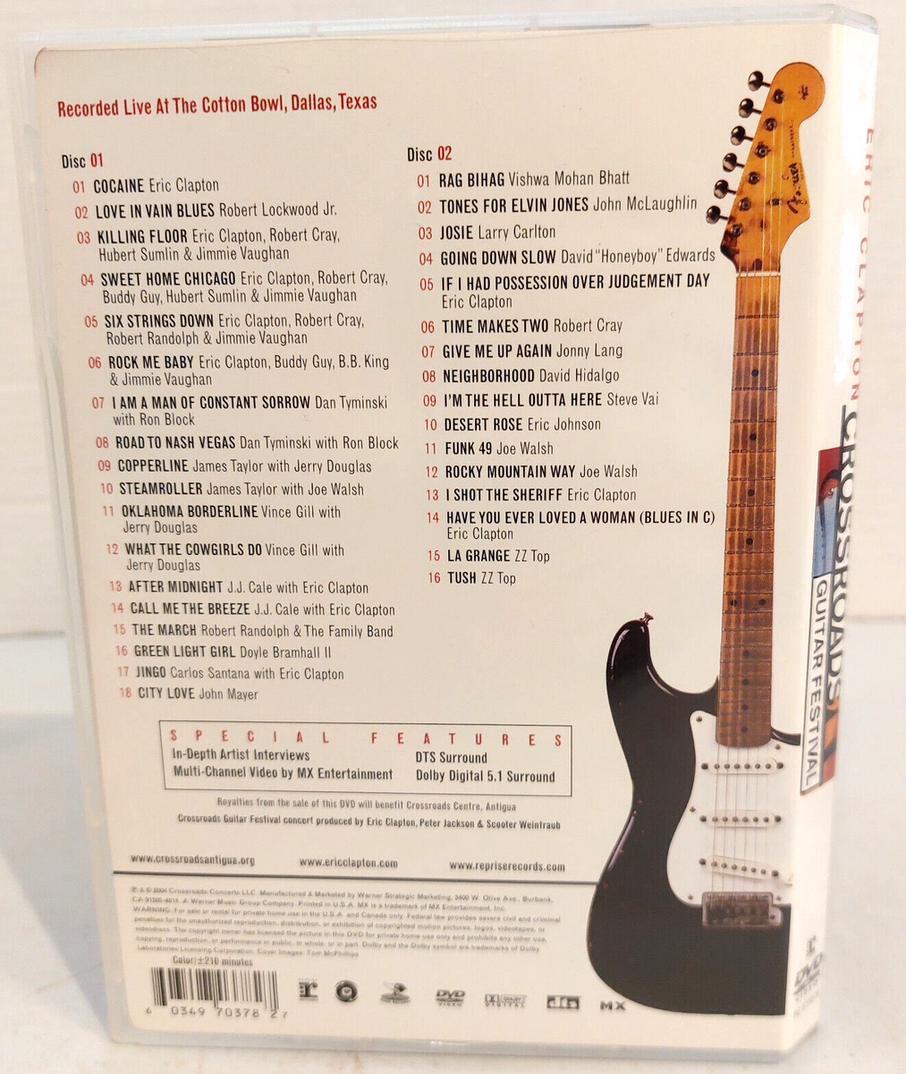 Eric Clapton - Crossroads Guitar Festival (DVD, 2004, 2-Disc Set
